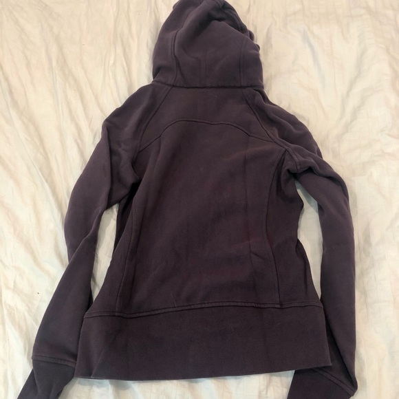 Lululemon Scuba Hoodie Black Cherry Size 6 - Picture 3 of 3